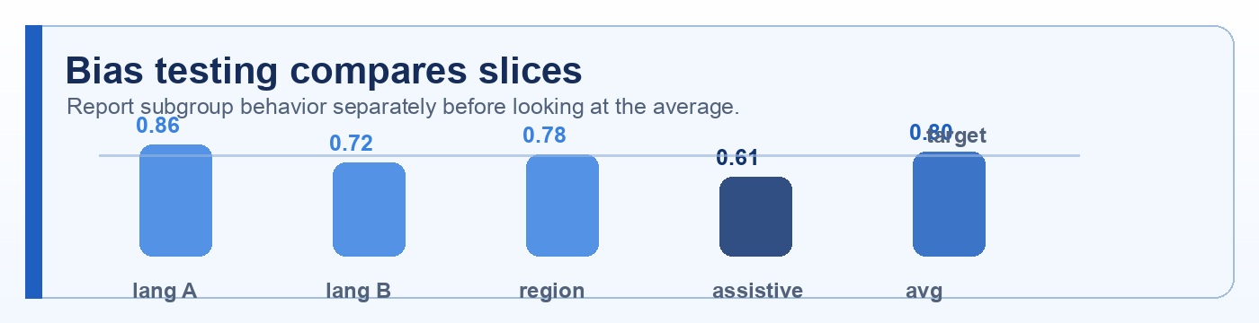 Bias slice comparison
