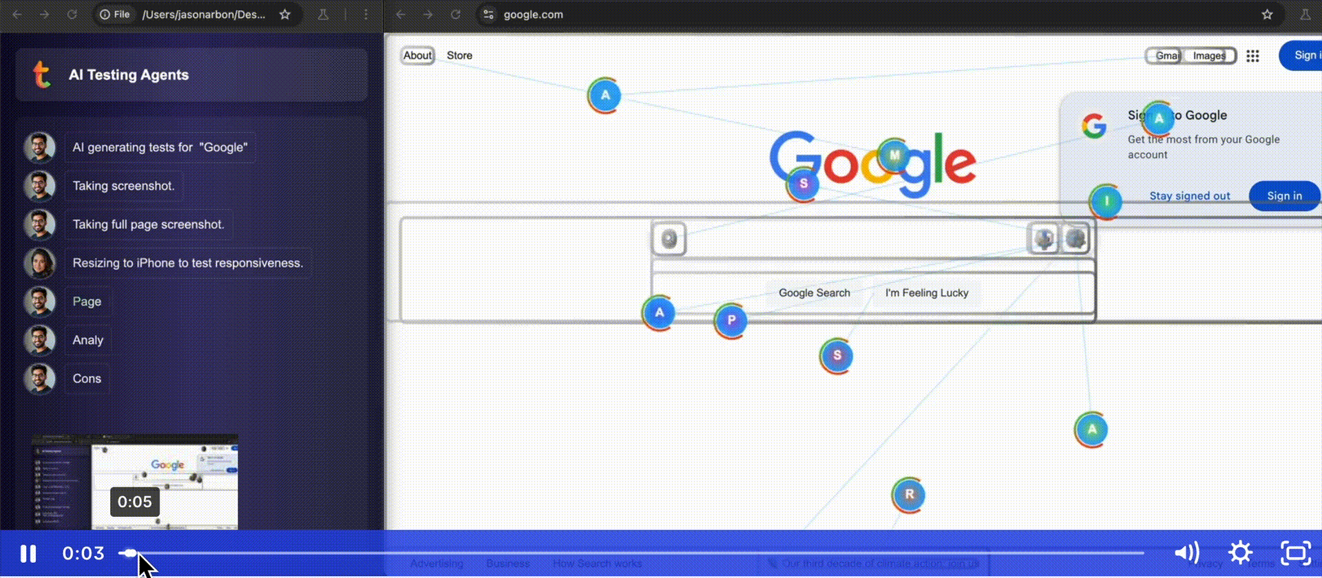 AI Checks Process demonstration