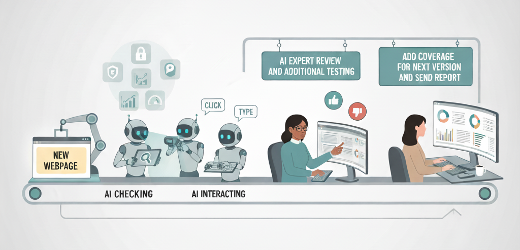 Testing Experts and AI Collaboration Flow